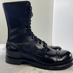 Corcoran 1500 Jump Boots Mens 10.5 E Black Leather Cap Toe Military Made in USA